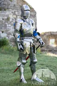Medieval Plated Gothic Knight Warrior Full Suit Of Armor Body Armor - Picture 1 of 9