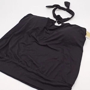 MICHAEL Michael Kors Tankini Top Womens Small Logo Ring‎ Blouson Black S - Picture 1 of 11