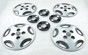Set Tazas Cubiertas de la Rueda en Aluminio 14" Pulgadas CITROEN Saxo Zx - - Imagen 1 de 6