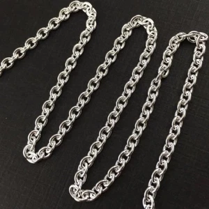 Sterling Silver Chain-Bulk Unfinished Chain 925 -Heavy Oval Cable Chain 5x4mm - Picture 1 of 3