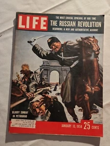 1958 January 13 LIFE Magazine Russian Revolution Bloody Sunday Petrograd (MH96) - Picture 1 of 3