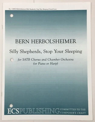 Silly Shepherds Stop Your Sleeping SATB Coro Piano Arpa Partituras Hope Pub Foto 1 de 4