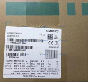 1FL6022-2AF21-1MA1 New Siemens AC Servo Motor Converter 1FL6022-2AF21-1MA1 IPCS - Picture 1 of 1