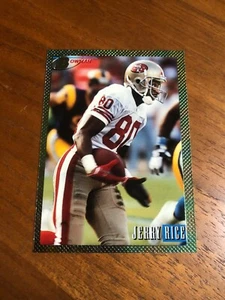 1993 Jerry Rice Bowman #340 San Francisco 49ERS Fußballfolie Karte RB HOF - Bild 1 von 4