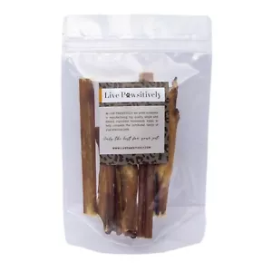 6" Beef Bully Sticks 10 medium sticks Natural Pizzle Dog Treat made in USA - Picture 1 of 3