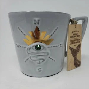 Starbucks 2014 Anniversary Collection Green Crystal Siren Eye Mug 12 OZ NWT - Picture 1 of 2