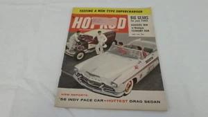 VINTAGE JUNE 1956 HOT ROD MAGAZINE INDIANAPOLIS 500 INDY PACE CAR DRAG SEDAN - Picture 1 of 2