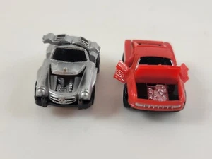 Micro Machines - Mercedes Benz 300SL Gullwing Deluxe, Silver & Red Ferrari - Picture 1 of 12