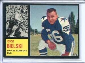 1962 Topps Football # 43 Dick Bielski NM Near Mint - Picture 1 of 2