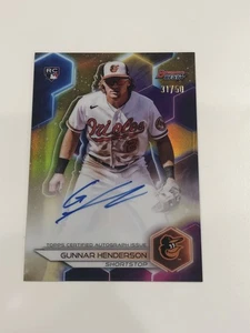 2023 Topps Bowman's Best Baseball Gunnar Henderson autógrafo RC/50 novato dorado - Imagen 1 de 2