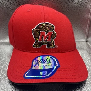 Nuovo cappello berretto da ballo con logo Maryland Terrapins copricapo bambini NCAA rosso taglia unica - Foto 1 di 5