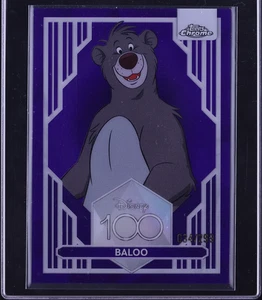 2023 Topps Chrome Disney 100 Purple Refractor Baloo /299 #49 - Bild 1 von 2