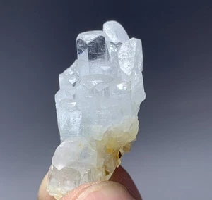 Cristal terminado aguamarina natural 53 quilates con muestra de mica de Skardu Pakis - Imagen 1 de 11