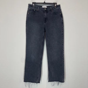 Abercrombie & Fitch The Baggy Low Rise Jeans Damen 27/4s Washed Black Raw Hem - Bild 1 von 13