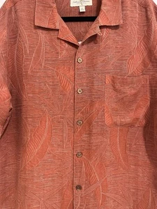 Island Shores Herren Größe Extra Large XL rot rost orange Hawaii Camp Hemd geblümt - Bild 1 von 9