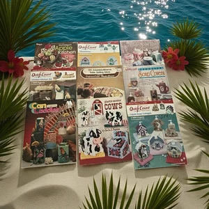 #12 Lot 9 Coastal Country Plastic Canvas Leaflets Recipe Holder Wind Chimes  - Picture 1 of 6