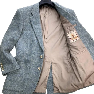 Rare Color Baracuta x Harris Tweed Wool Blazer Blue Size 38/M Men's F/S - Image 1 of 4