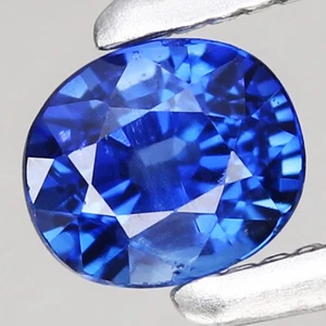 0.42ct Oval 3.8x3.4mm Natural Heated Ceylon Blue Sapphire, Sri - Lanka Gemstone - Picture 1 of 4