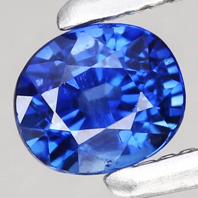 0.42ct Oval 3.8x3.4mm Natural Heated Ceylon Blue Sapphire, Sri - Lanka Gemstone - Image 1 of 4