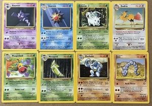 POKEMON 1999-2000 :  8 Different Cards, HP 60 to HP 80 - Imagen 1 de 2