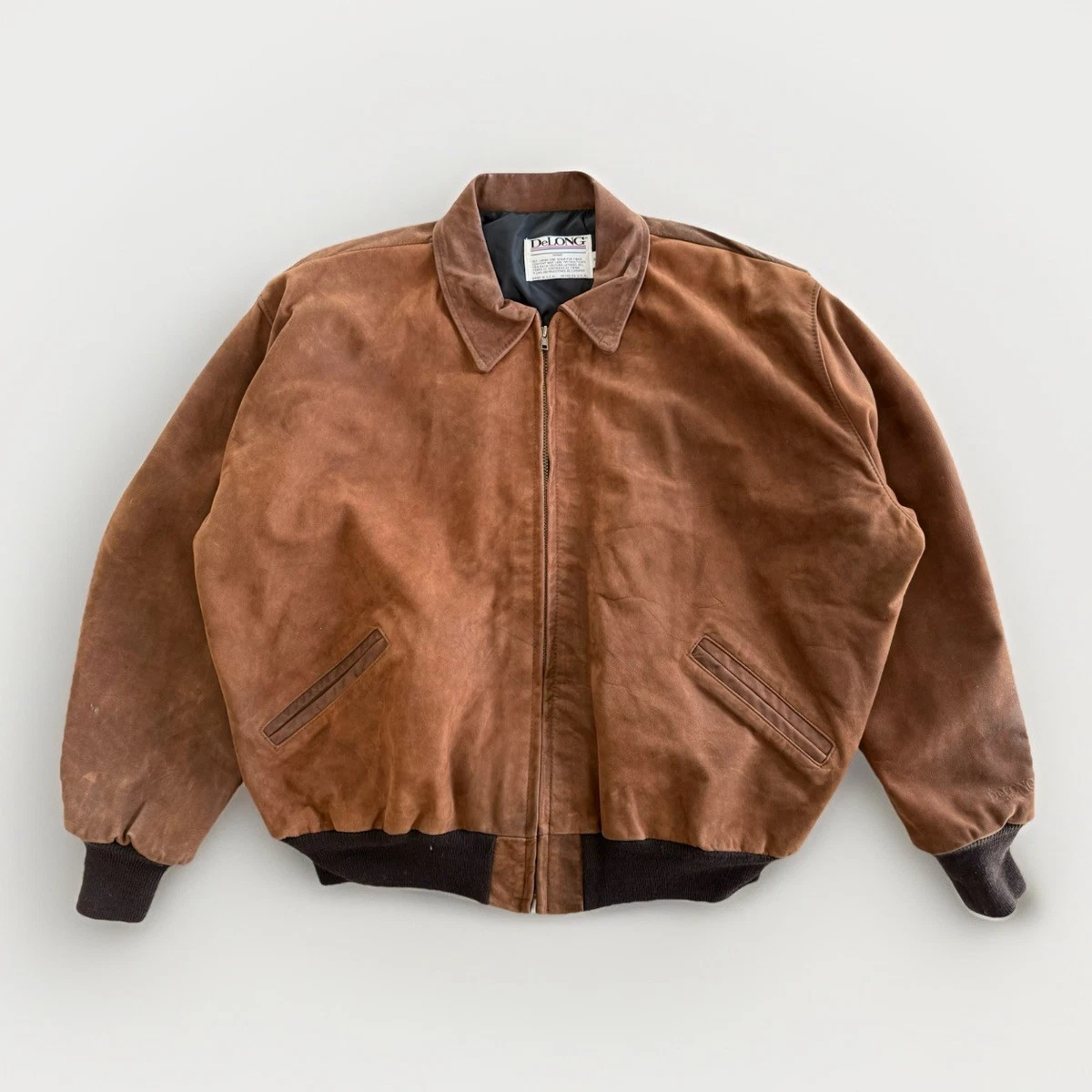 Bomber/Harrington Leather Vintage Outerwear Coats & Jackets for