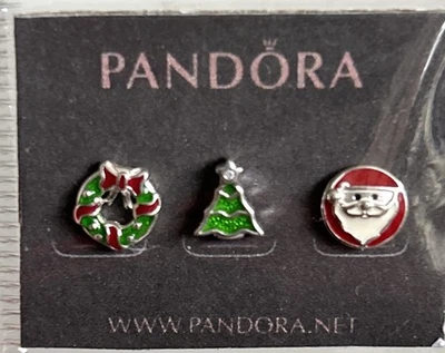 Authentic Pandora 🌟 Mini petite floating charms 🌟Christmas Trio - Image 1 of 4
