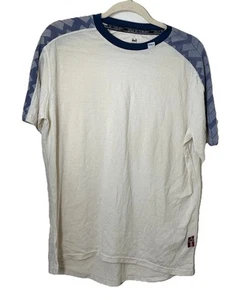 Dale Of Norway Herren Kurzarm T-Shirt Merinowolle Large Ivory mit blauem Print - Bild 1 von 8