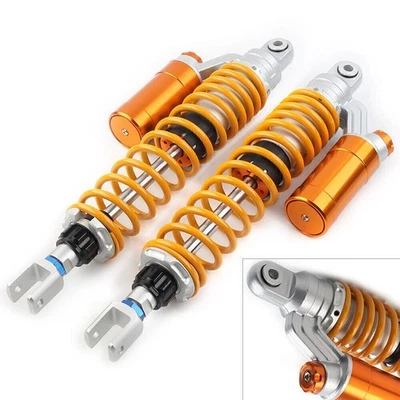 Fit Honda Yamaha Suzuki 2* 400mm 15.7" Motorcycle ATV Air Shock Absorber Damper - Image 1 of 4