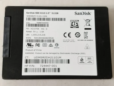SanDisk X210 SD6SB2M512G  512 GB SATA III 2.5 in SSD - Image 1 of 4