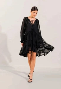 Scarlett Poppies Nataliia Dress Lace Black  Worn Once - Picture 1 of 6