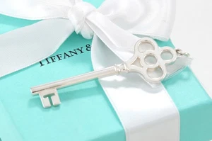 Tiffany & Co. Silber große Krone Schlüssel 2,5" Anhänger - Bild 1 von 5