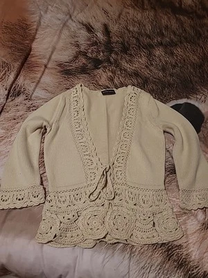Cream Cardigan Women's Size 8 Exellent Condition - Image 1 of 4