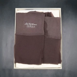 Saks Fifth Avenue Stockings 408 10.5-11 Long W Cantrece II Dusk 5 Pairs Vintage - Picture 1 of 7