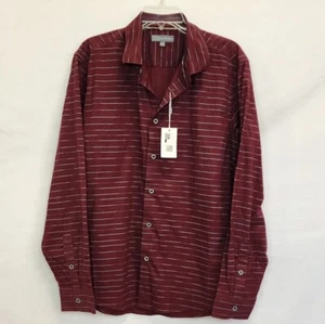 NWT IKE BEHAR Men's Striped Button Down Shirt MSRP $95 - Picture 1 of 5