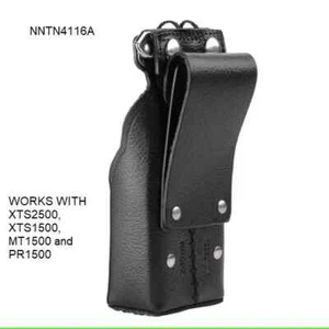 Brandneu Motorola Leder Tragetasche mit 2,5" drehbar NNTN4116A XTS2500 PR1500 - Bild 1 von 7