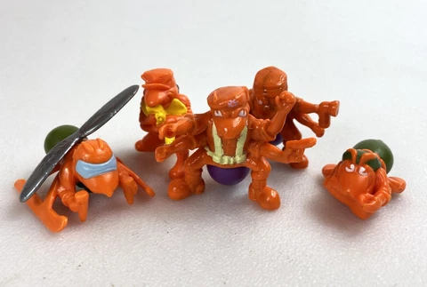 Army Ants Vintage Mini Action Figure Lot Of 5 1987 Hasbro Orange 80s #1 Cover