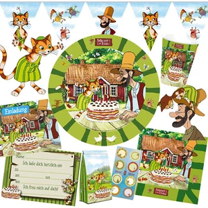 PETTERSSON UND FINDUS - Geschirr Deko Kindergeburtstag Kinder Geburtstag Party  - Bild 1 von 11