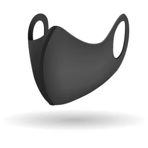 SCHWARZ 2MM LUXUS NEOPREN GESICHTSMASKEN Erwachsene Wiederverwendbar Waschbar Atmungsaktiv - Bild 1 von 1