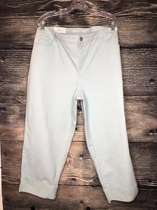 Neu mit Etikett Style & Co Größe 20 Farbe Aquamint mittelhoher Bund Capri’s Stretch 5-Pocket-Design - Bild 1 von 5