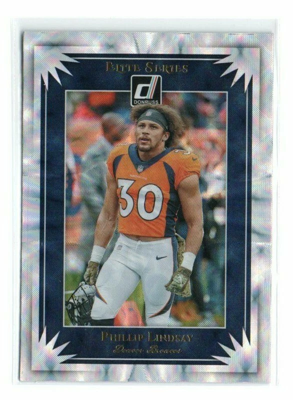 2019 Donruss Elite Series PHILLIP LINDSAY DENVER BRONCOS  - Image 1 of 1