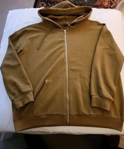 ANRABESS Womens Oversized Zip Up Hoodies Long Sleeve Pea Green XL - Picture 1 of 2