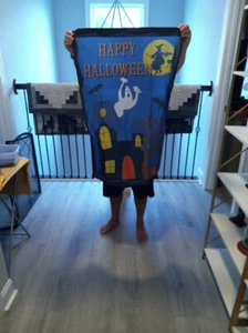 SIEBDRUCK HAPPY HALLOWEEN EINSEITIGE Flagge 24" x 34" - Bild 1 von 1