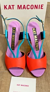 Kat Maconie Halle Chain Sandals Leather Multicolour Heels UK5 EUR38 NWB RRP£300⬆ - Picture 1 of 15
