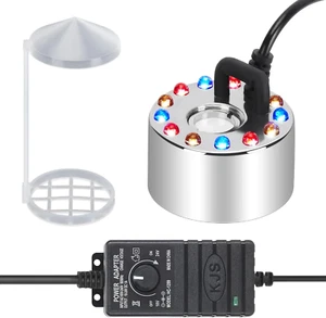 350Ml/H Mist Maker Fogger,12 LED Color Changing Fog Atomizer Air Humidifier, wit - Picture 1 of 12