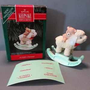 HALLMARK KEEPSAKE CHRISTMAS ORNAMENT A CHILD'S CHRISTMAS, 1992. NOS - Picture 1 of 5