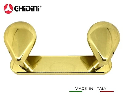 APPENDIABITI PORTABITO A MURO GHIDINI CADDY in Ottone Made in Italy Appendiabito - Immagine 1 di 2