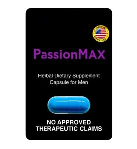 New Authentic Passion Max Herbal Dietary Supplement Men 100% All Natural & Safe