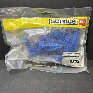 1987 Lego Service Pack 9823 VINTAGE New Poly Blue Beams with Holes - Picture 1 of 2