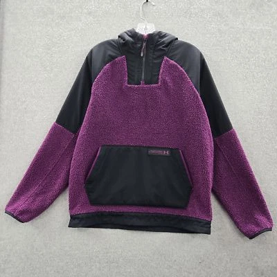 Under Armour Hombres Sudadera M Púrpura Sudadera con Capucha Polar Mission Boucle Anorak Foto 1 de 4
