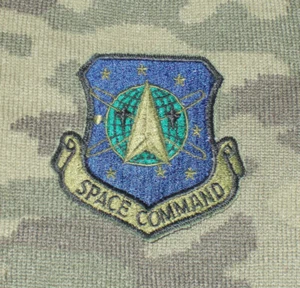 USAF UNITED STATES US SPACE COMMAND USSPACECOM SPACECOM PETERSON SUBDUED PATCH - Bild 1 von 1